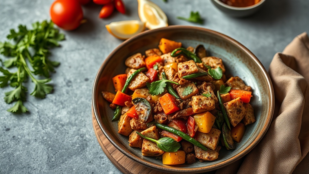 Spiced Tempeh Stir-Fry with Vegetables