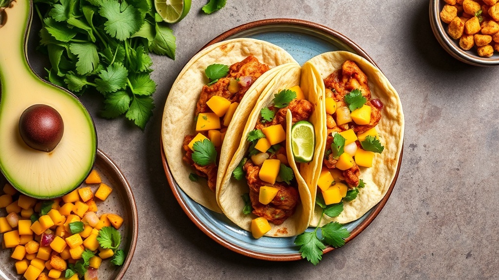 Spicy Chipotle Chicken Tacos with Mango Salsa
