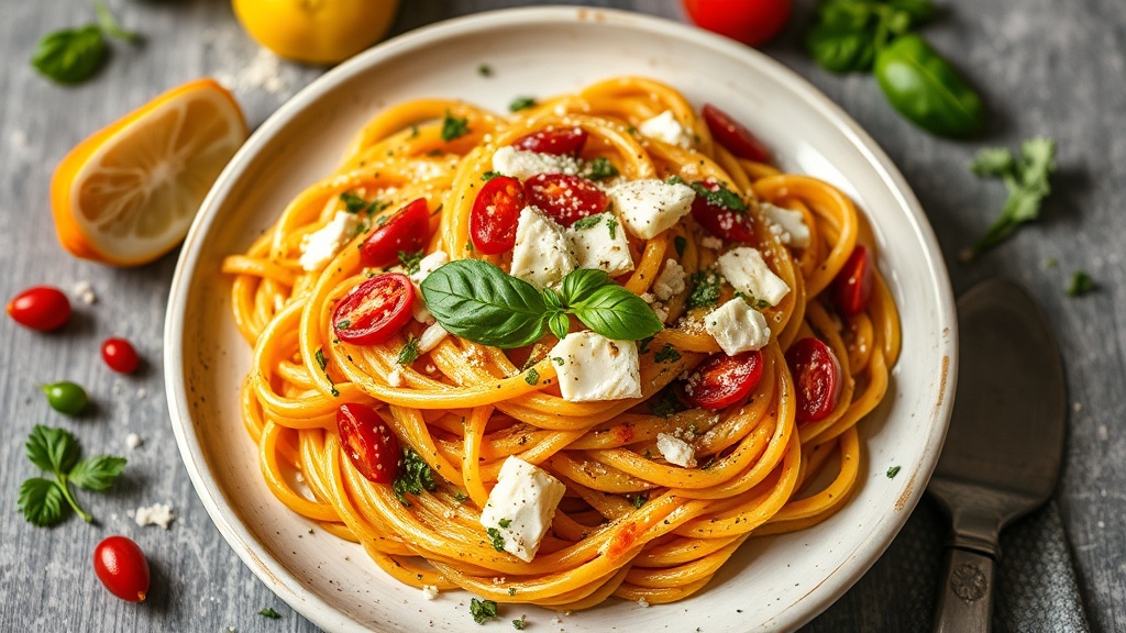 Spicy Herb Pasta with Cheese
