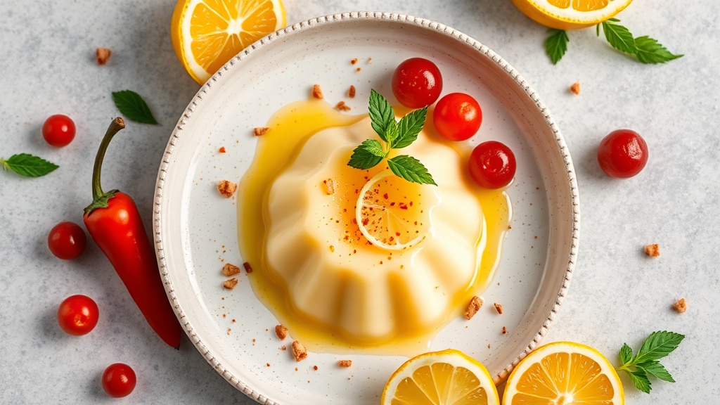 Spicy Lemon Soji Pudding