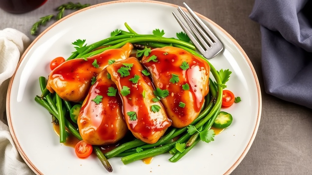 Spicy Maple Garlic Glazed Chicken