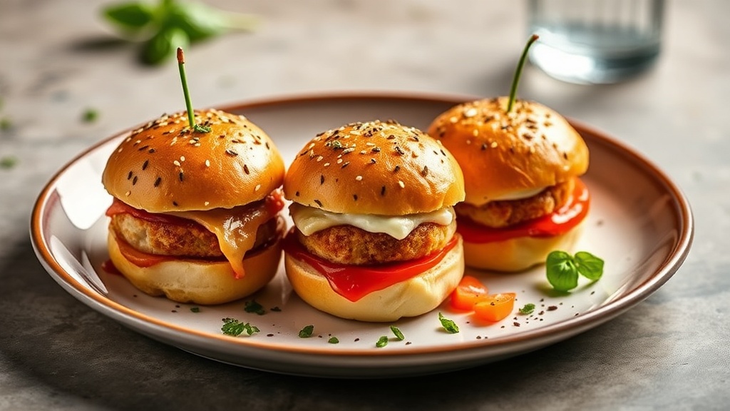Spicy Mozzarella & Parmesan Sliders