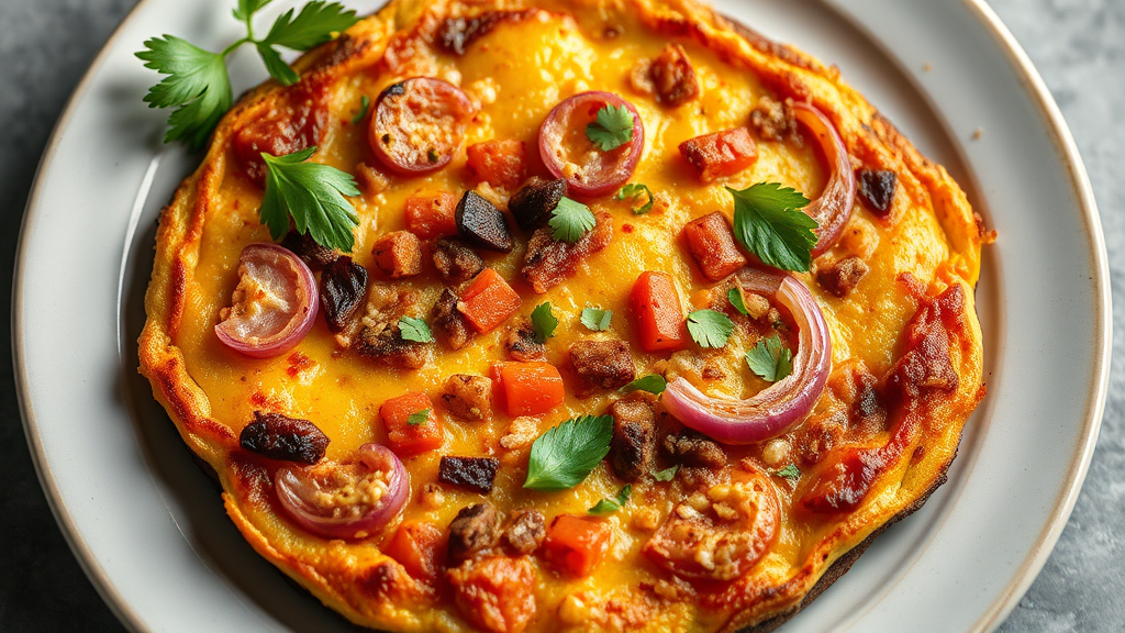 Spicy Potato Onion Frittata