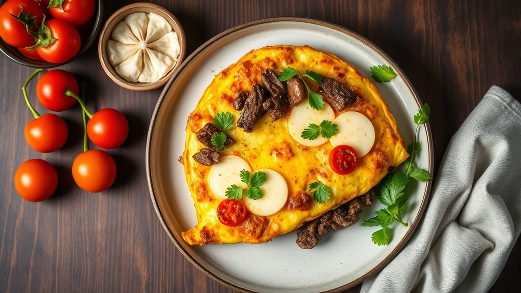 Spicy Steak and Cheese Frittata