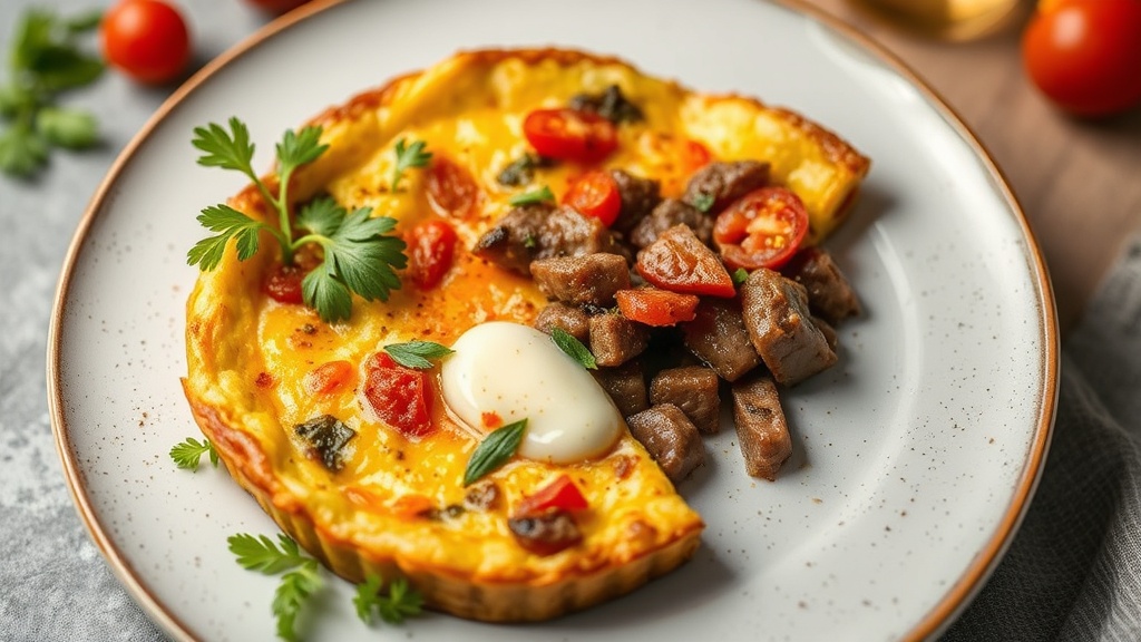 Spicy Steak and Cheese Frittata