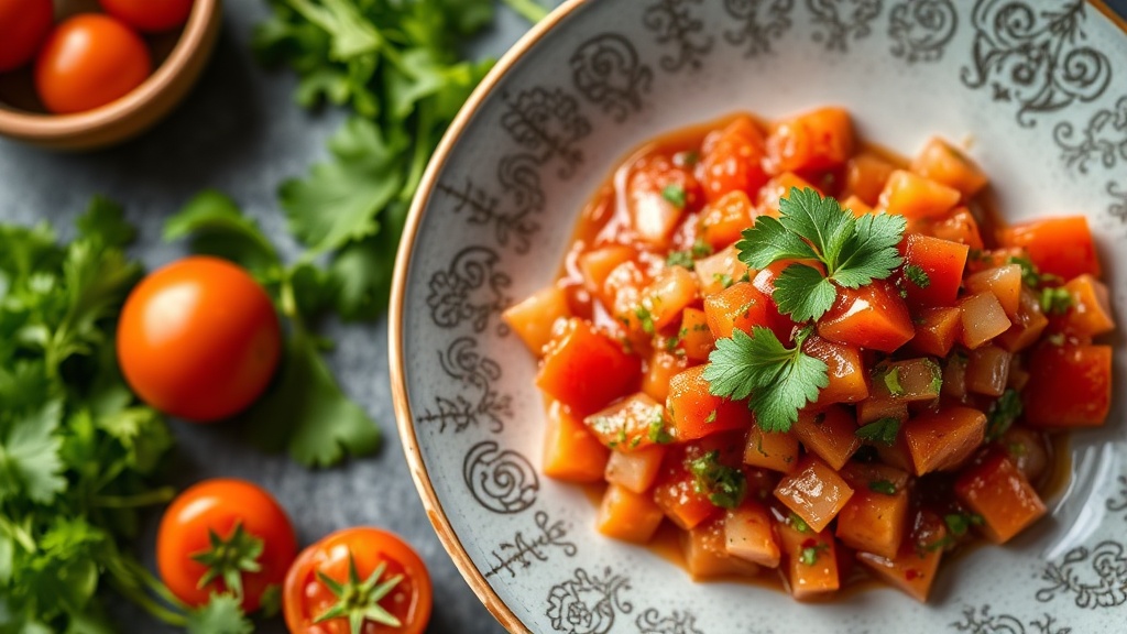 Spicy Tomato and Cilantro Salsa