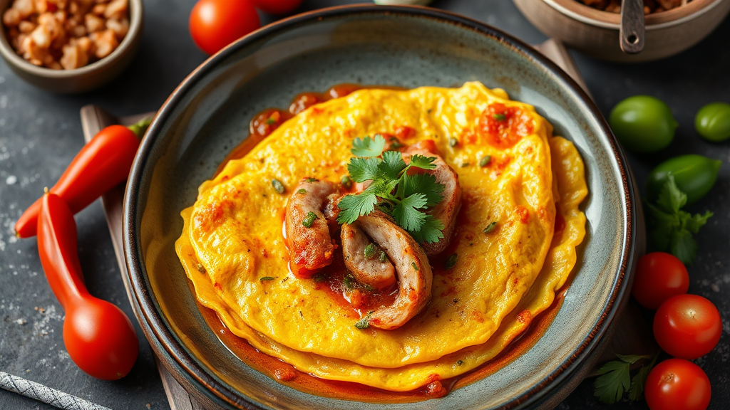 Spicy Tuna Omelette