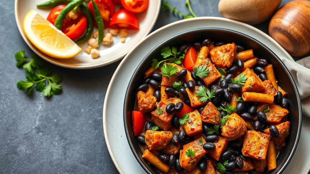 Spicy Turkey and Black Bean Skillet