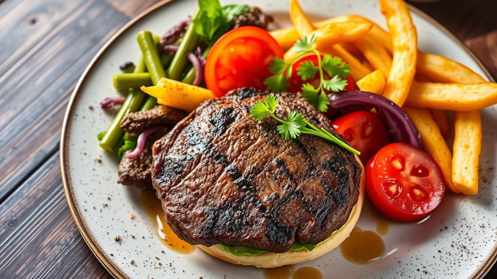 Steak & Beef Burger Platter