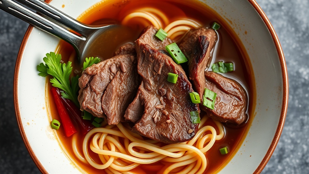 Steak Noodle Bowl with Savory Beef Broth