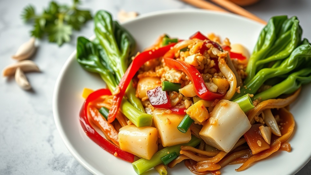 Stir-Fried Bok Choy with Garlic and Sesame