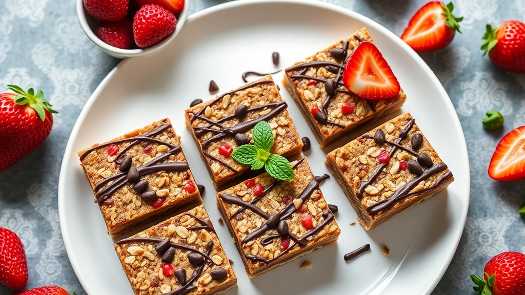 Strawberry and Chocolate Oat Bars