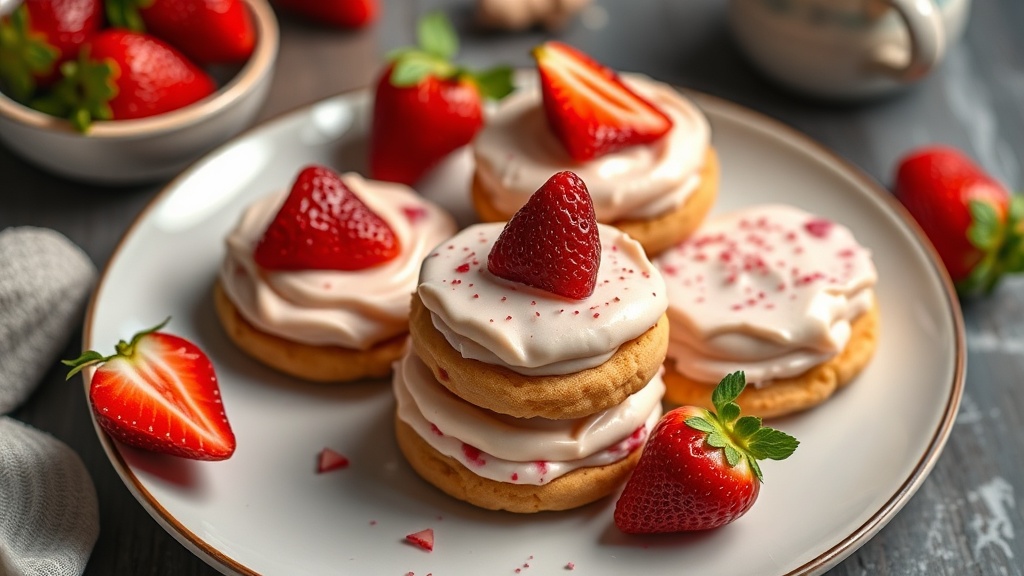 Strawberry Cheesecake Cookies