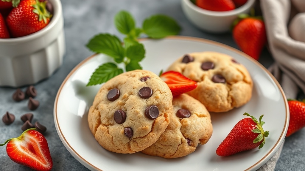 Strawberry Chocolate Chip Sugar Cookies