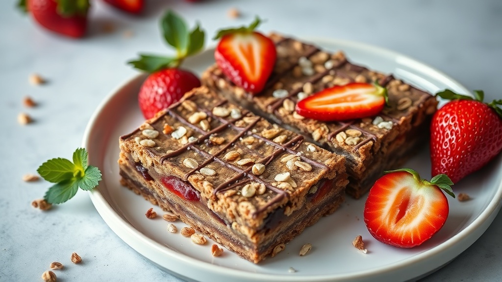 Strawberry Chocolate Oat Bars