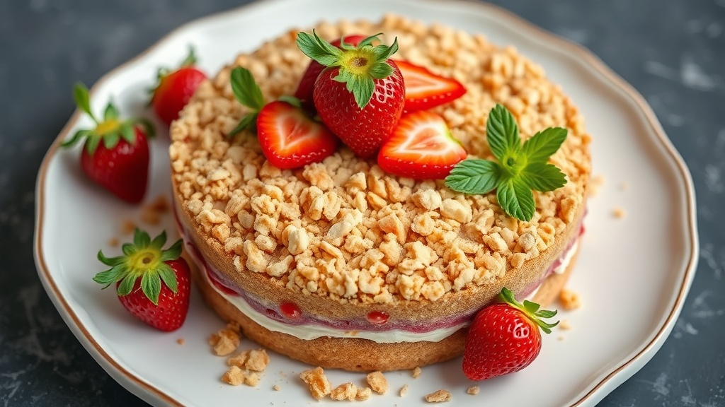 Strawberry Crunch Cake