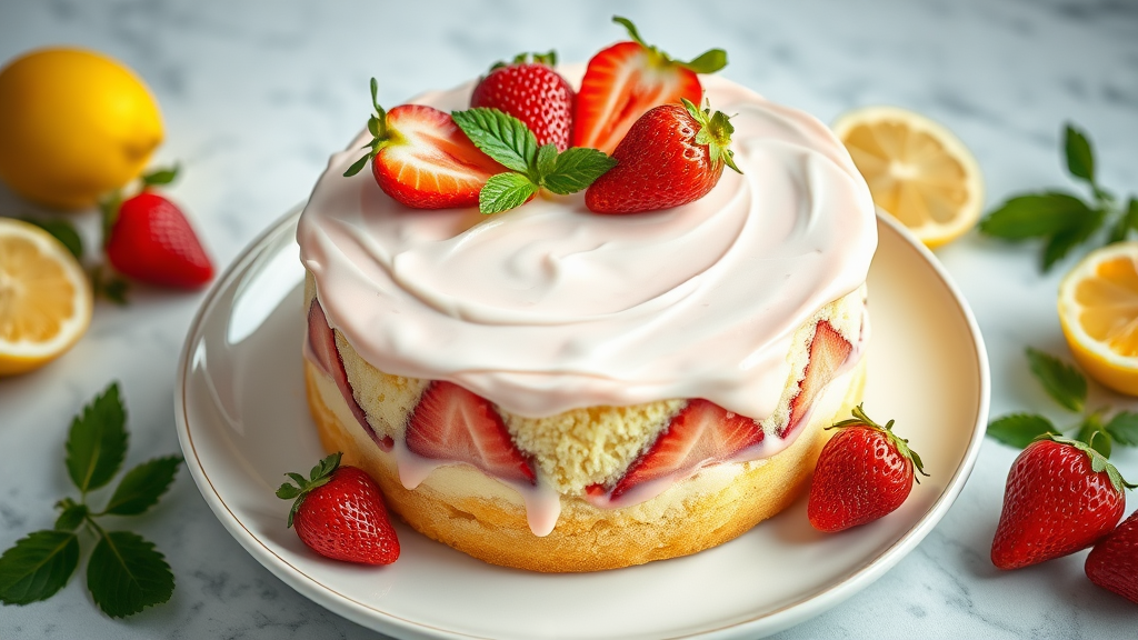 Strawberry Lemon Cake