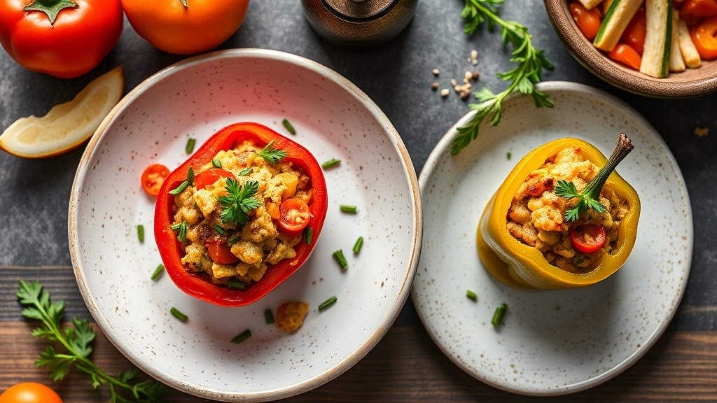 Stuffed Mini Peppers with Seasonal Vegetables