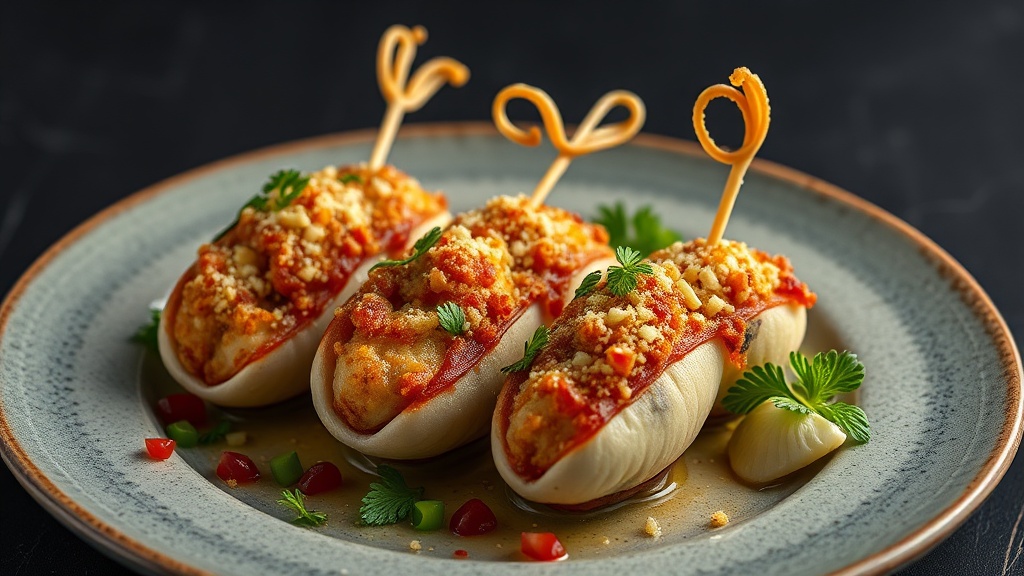 Stuffed Squid Poppers