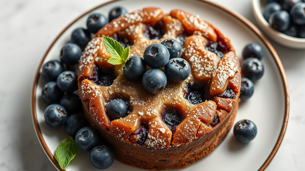 Sugar Free Blueberry Coffee Cake