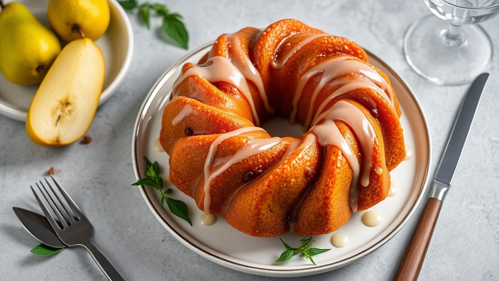 Sugar Free Pear Bundt Cake