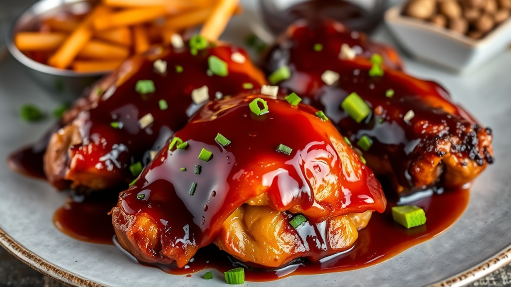 Sweet and Smoky BBQ Glazed Chicken (Copycat Recipe)