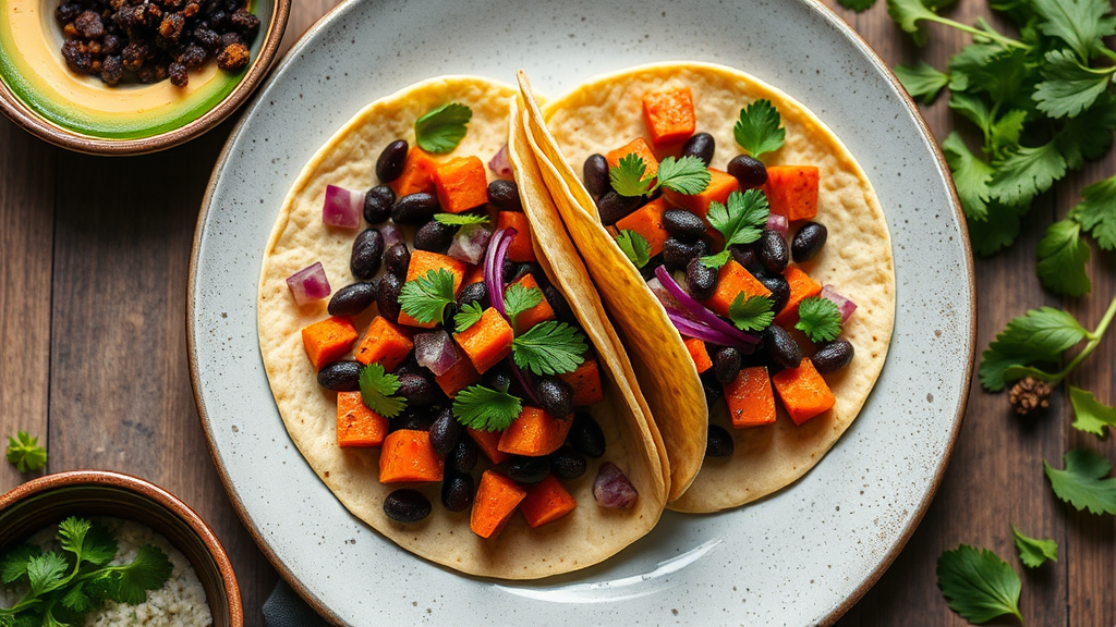 Sweet Potato and Black Bean Tacos