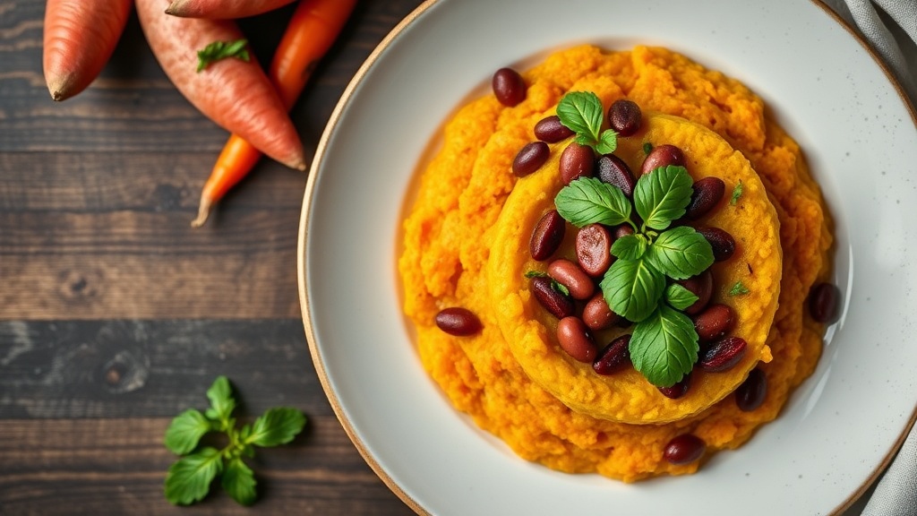 Sweet Potato and Pinto Bean Polenta Bowl
