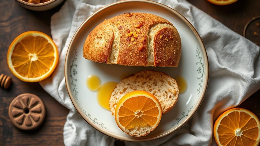 Sweet Sourdough Bread with Honey and Orange Zest