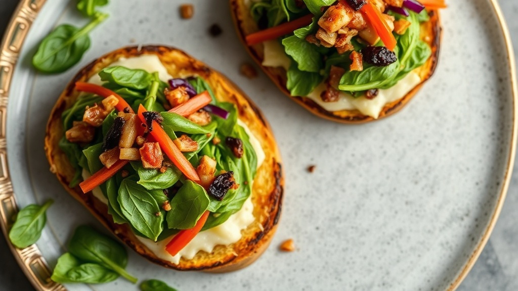 Szechuan Cabbage and Spinach Toasts