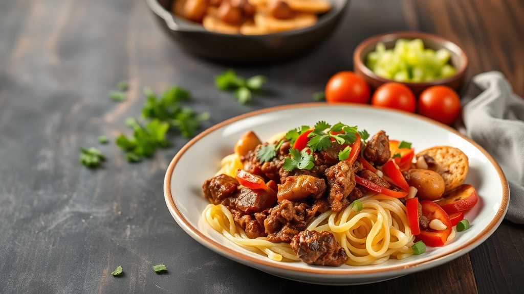 Taco Beef and Potato Skillet