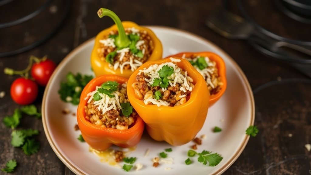 Taco-Stuffed Bell Peppers