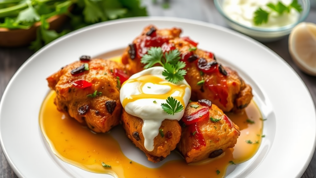 Tandoori Chicken with Mango Yogurt Sauce