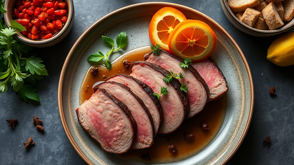 Tea-Smoked Duck Breast with Star Anise and Sichuan Peppercorns