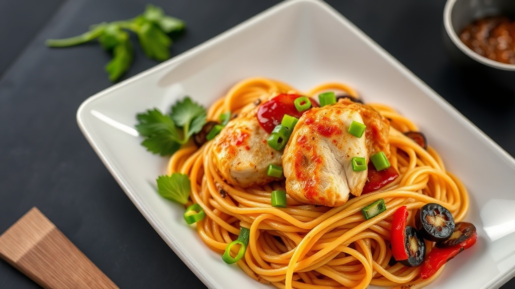 Teriyaki Chicken Thigh Noodles