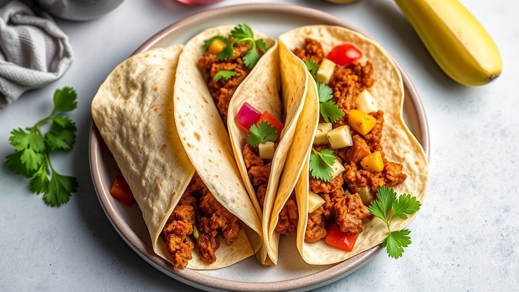 Tex-Mex Tortilla Wraps with Spiced Taco Meat