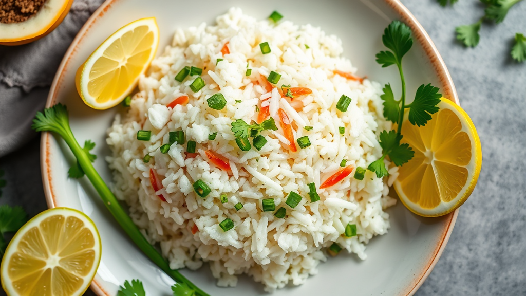 Thai Coconut Rice with Lemongrass and Cilantro