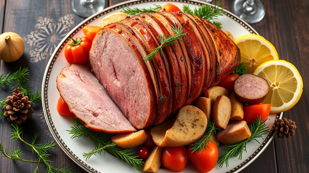 Traditional Frontier Christmas Baked Ham