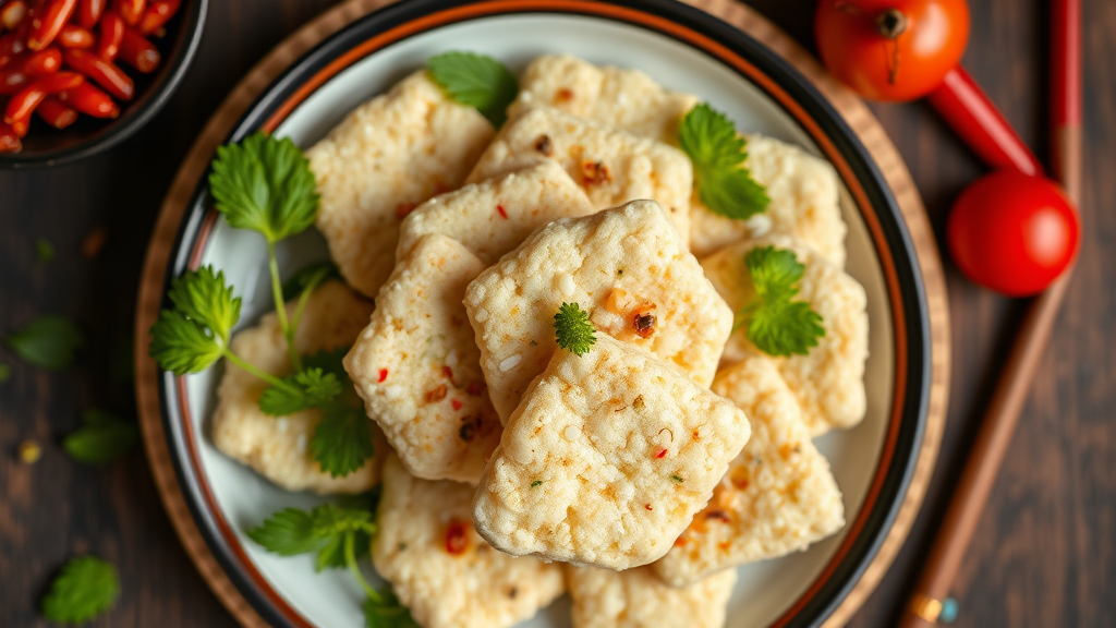 Traditional Japanese Rice Crackers (Senbei)