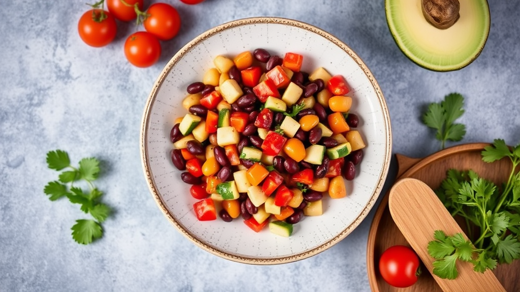 Traditional Mexican Bean Salad