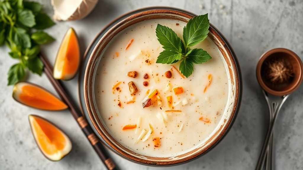 Traditional Thai Coconut Soup (Tom Kha Gai)