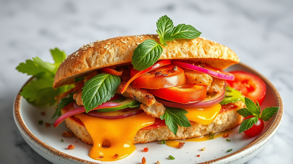 Tropical Cuban Fusion Sandwich