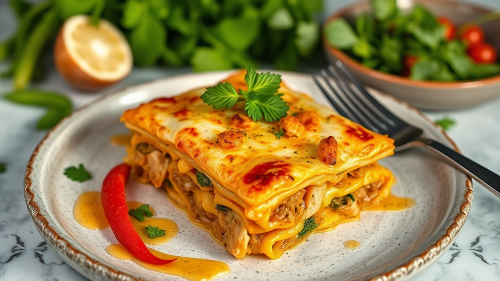 Tuna Curry Lasagna