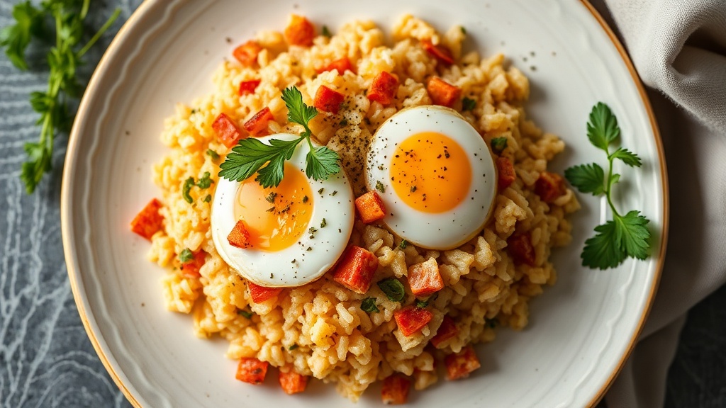 Tuna Rice Bake with Cheese and Eggs