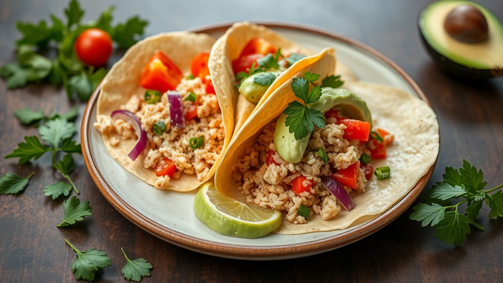 Turkey Rice Wraps with Avocado Lime Cream
