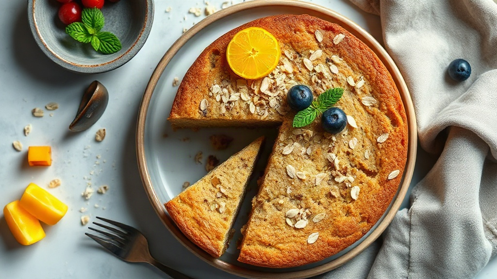 Vanilla Flax Oat Cake