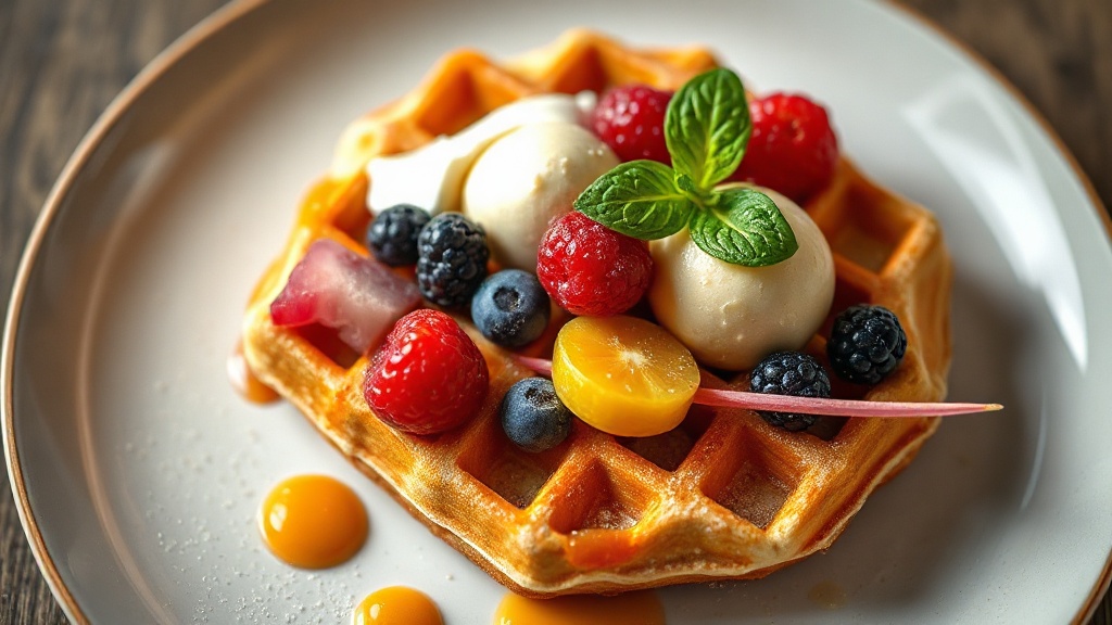 Waffle Fruit Delight