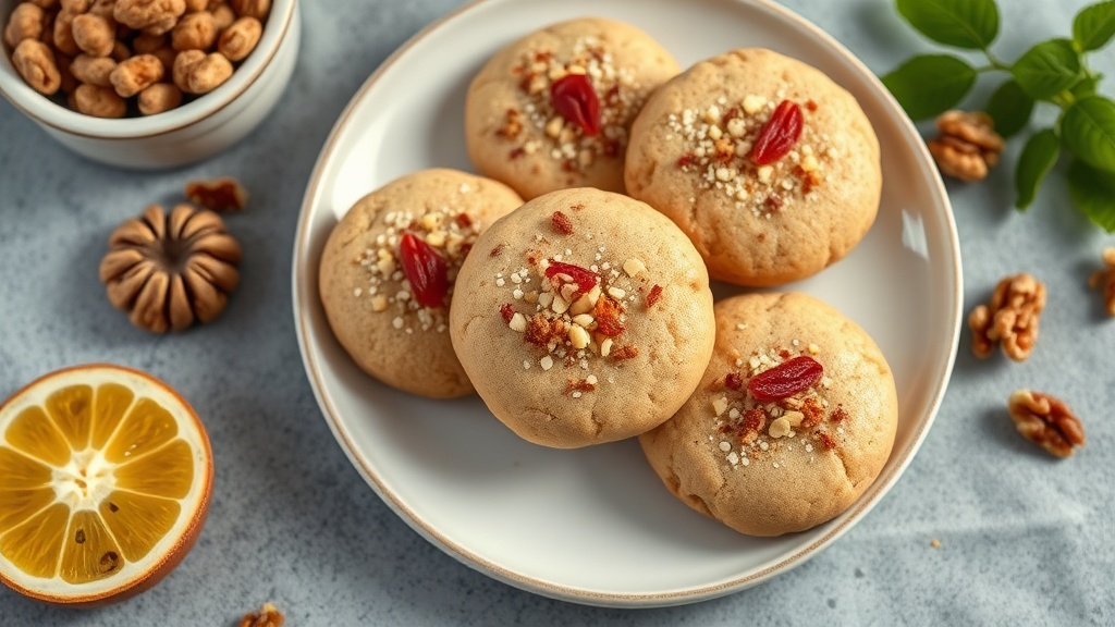 Walnut Tahini Cookies