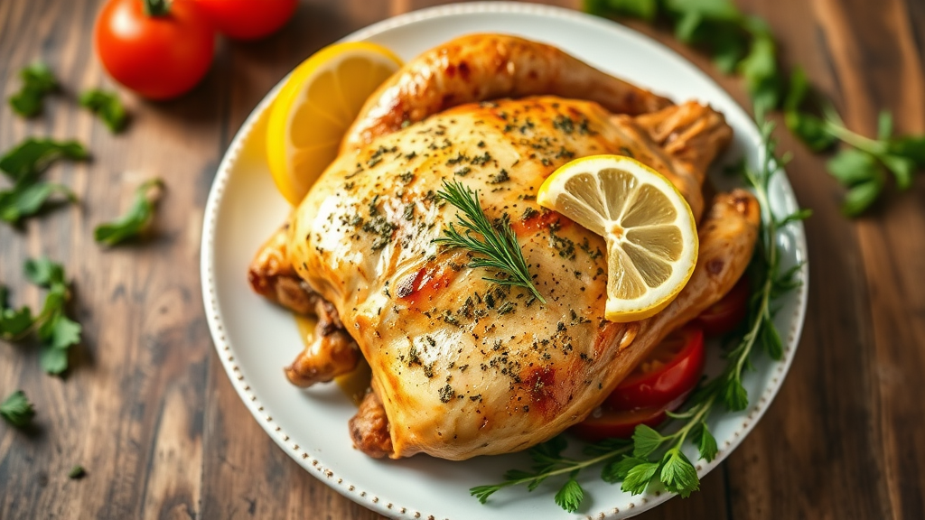 Whole30 Lemon Herb Roasted Chicken