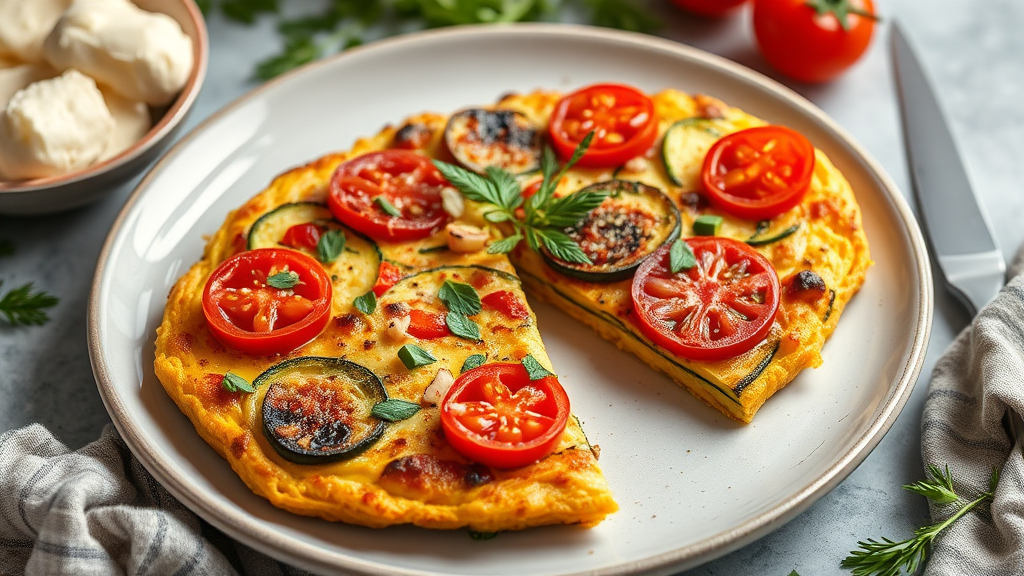 Zucchini and Tomato Frittata